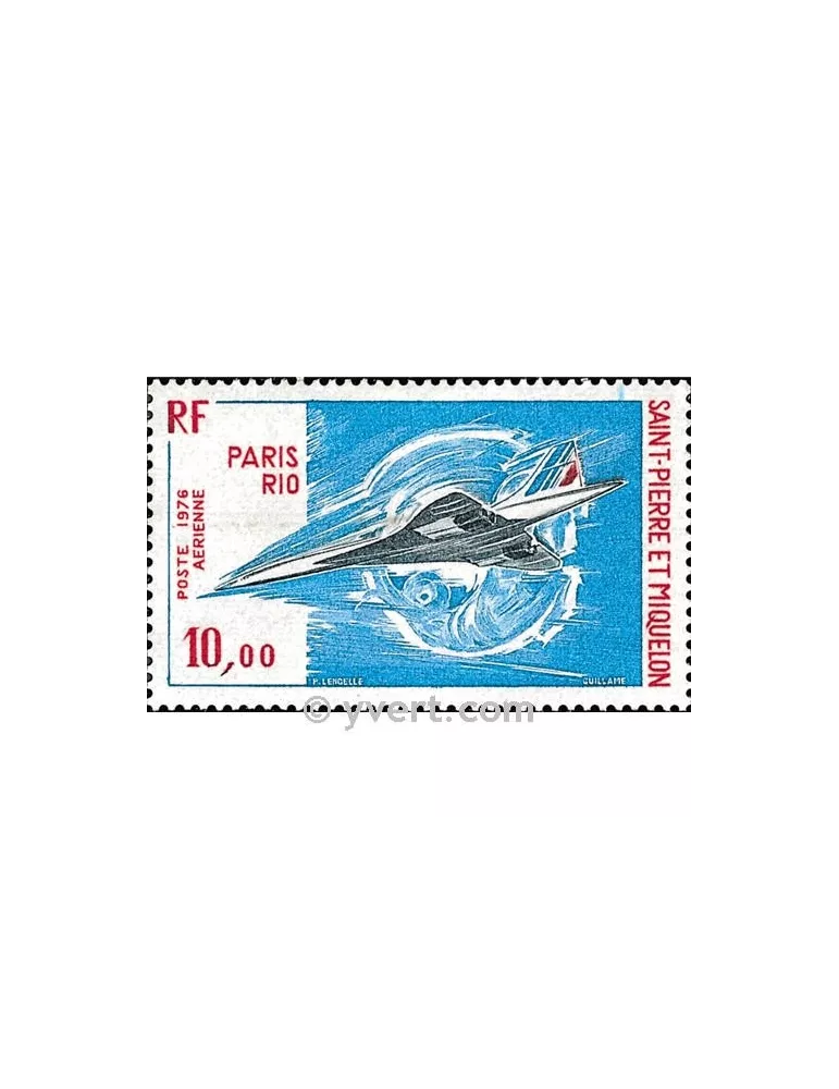 n° 62 -  Timbre Saint-Pierre et Miquelon Poste aérienne