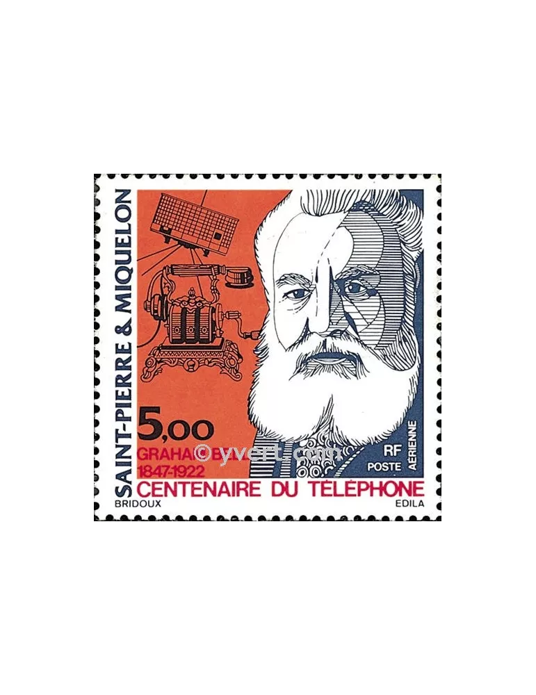 n° 63 -  Timbre Saint-Pierre et Miquelon Poste aérienne