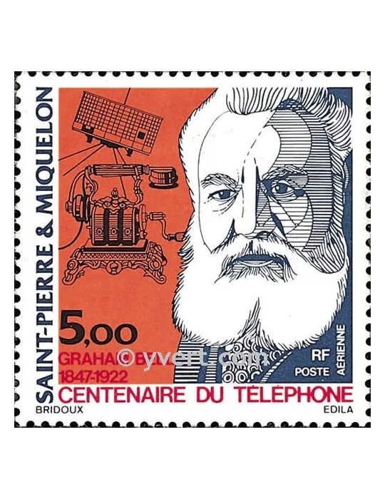 n° 63 -  Timbre Saint-Pierre et Miquelon Poste aérienne