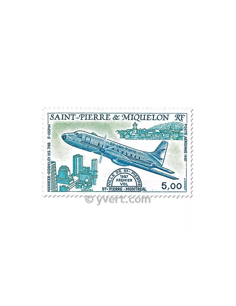 n° 64/65 -  Timbre Saint-Pierre et Miquelon Poste aérienne