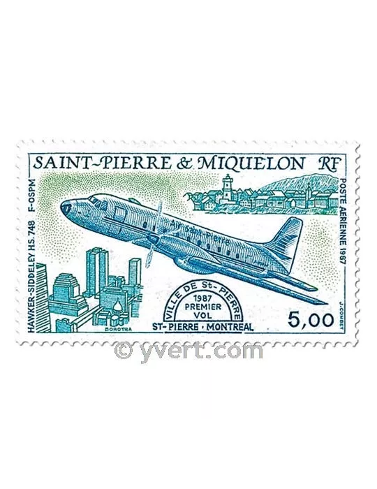 n° 64/65 -  Timbre Saint-Pierre et Miquelon Poste aérienne