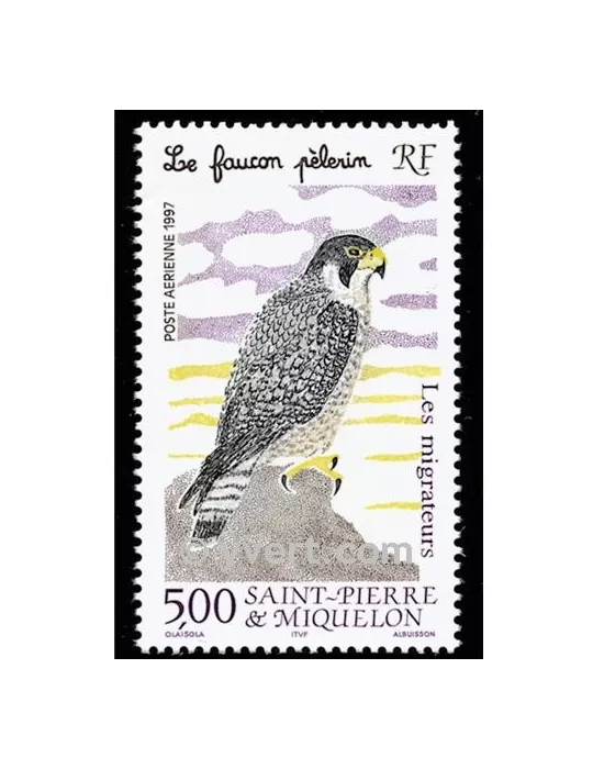 n° 76 -  Timbre Saint-Pierre et Miquelon Poste aérienne