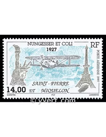 n° 77 -  Timbre Saint-Pierre et Miquelon Poste aérienne