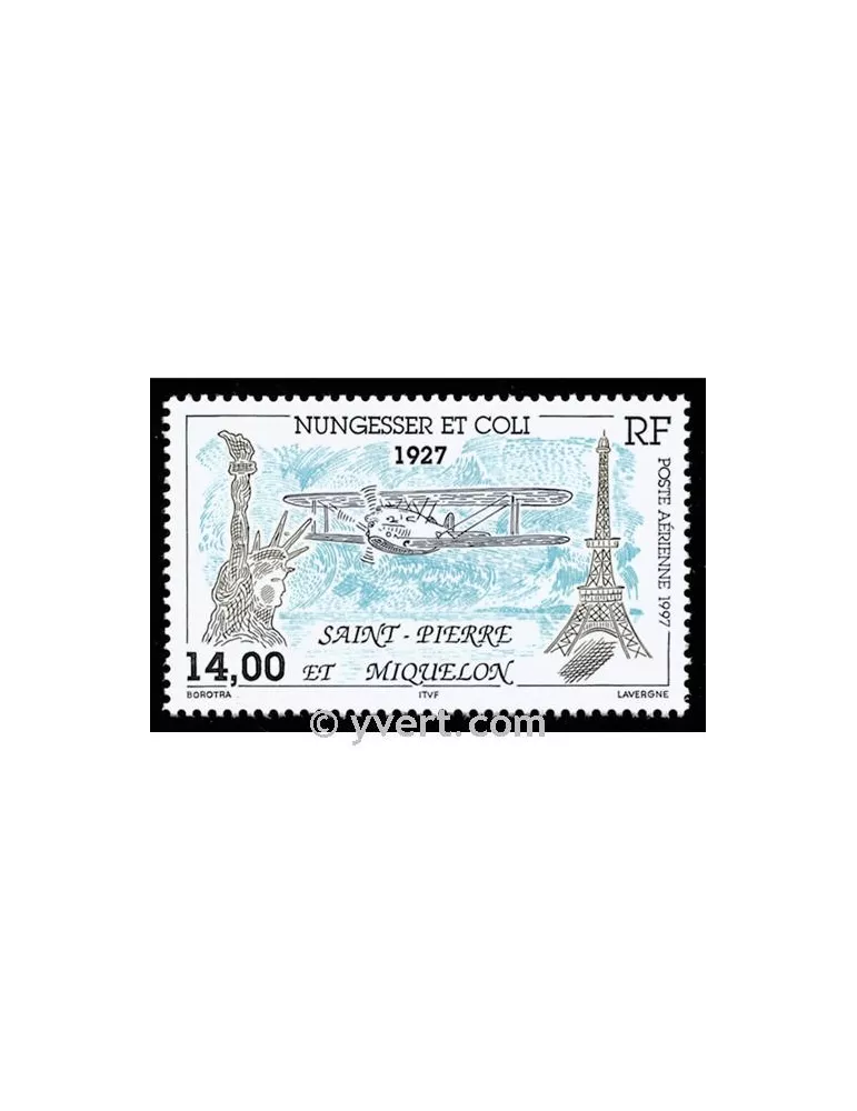 n° 77 -  Timbre Saint-Pierre et Miquelon Poste aérienne