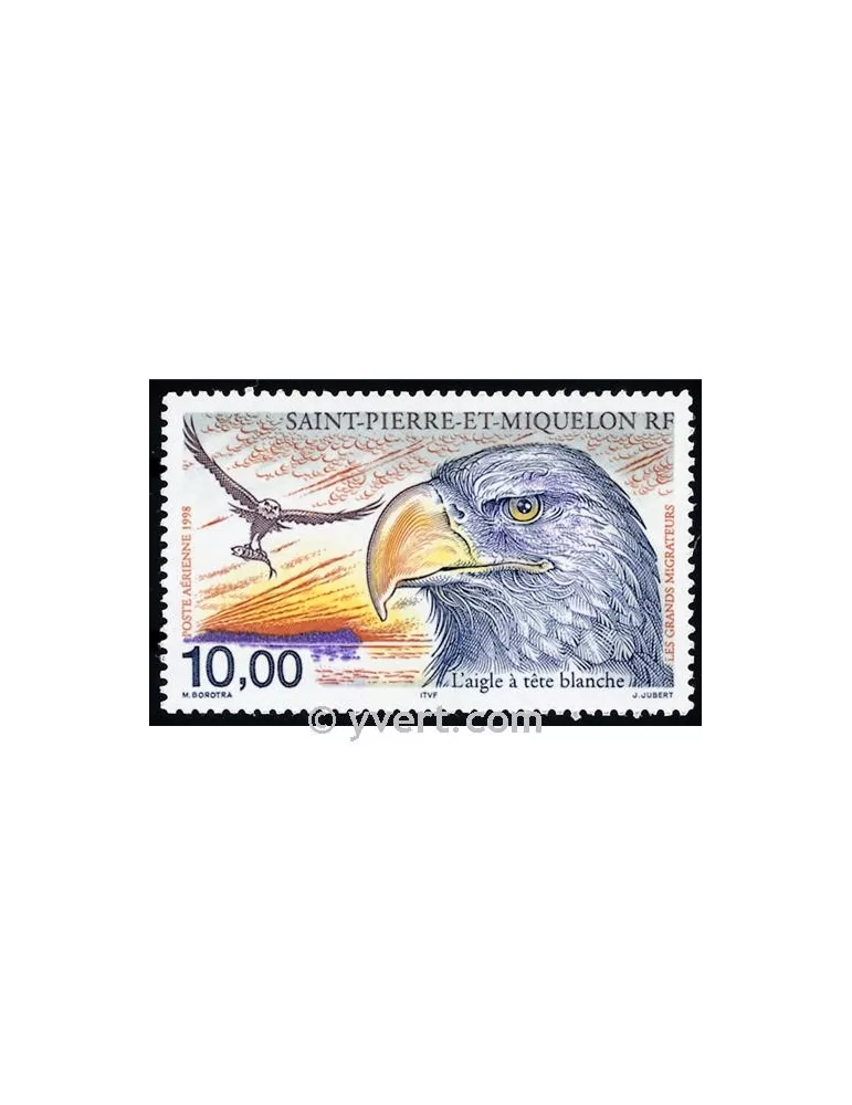 n° 78 -  Timbre Saint-Pierre et Miquelon Poste aérienne