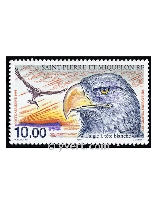 n° 78 -  Timbre Saint-Pierre et Miquelon Poste aérienne