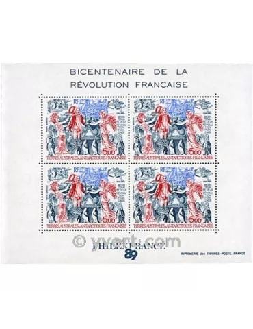 n° 1 -  Timbre TAAF Bloc et feuillets