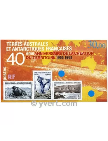 n° 2 -  Timbre TAAF Bloc et feuillets