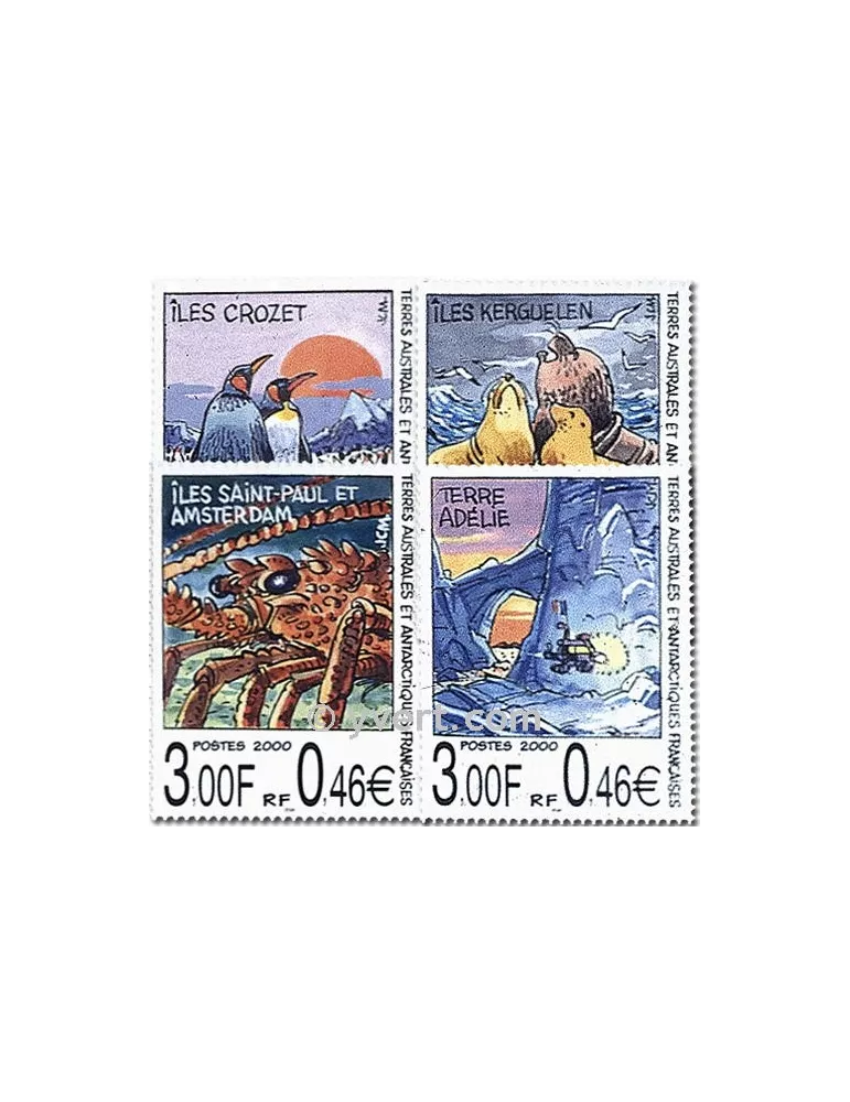 n° 281/284 (BF 4) -  Timbre TAAF Poste
