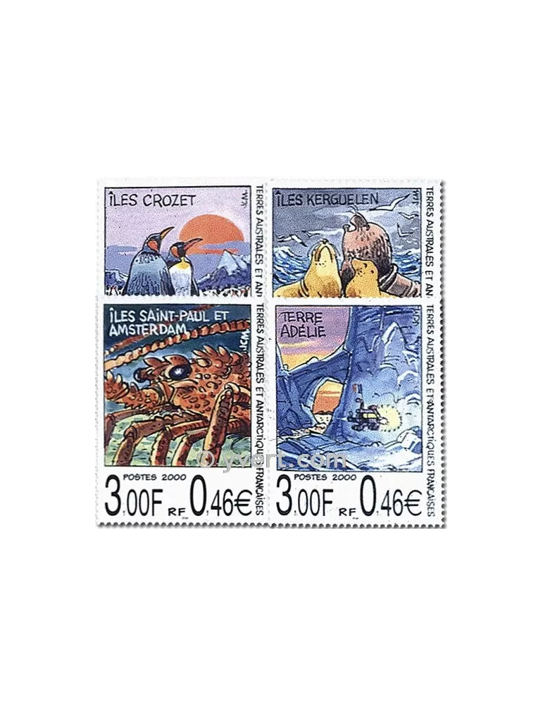 n° 281/284 (BF 4) -  Timbre TAAF Poste
