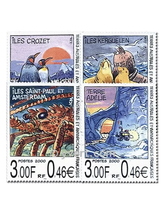 n° 281/284 (BF 4) -  Timbre TAAF Poste