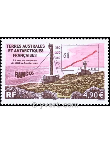 n° 444 -  Timbre TAAF Poste 2