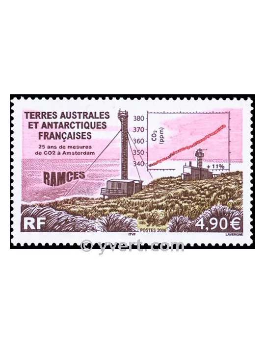 n° 444 -  Timbre TAAF Poste