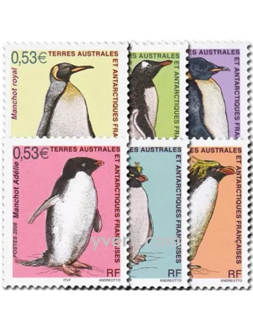 n° 445/450 -  Timbre TAAF Poste 2