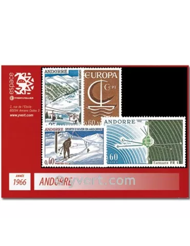 n° 175/178 -  Timbre Andorre Année complète (1966) 2