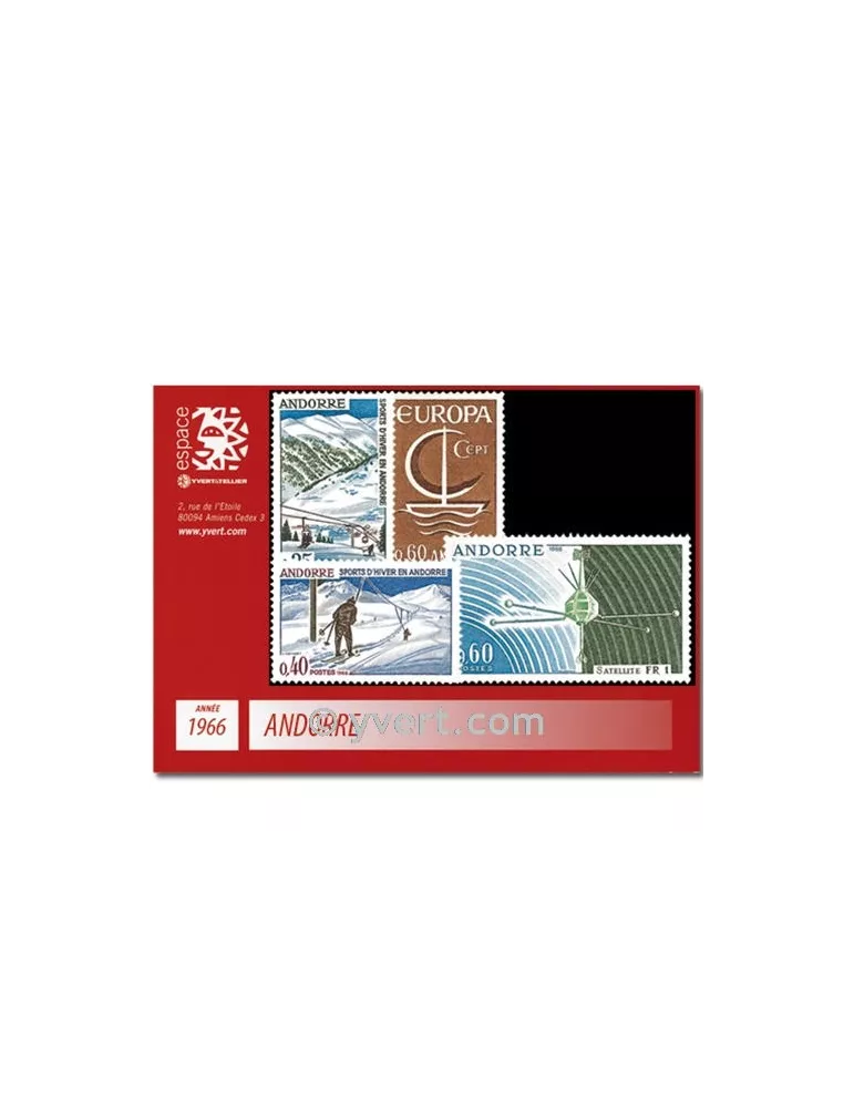 n° 175/178 -  Timbre Andorre Année complète (1966)