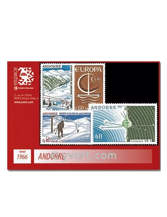 n° 175/178 -  Timbre Andorre Année complète (1966)