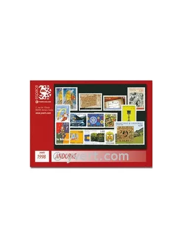 n° 497/511 -  Timbre Andorre Année complète (1998)
