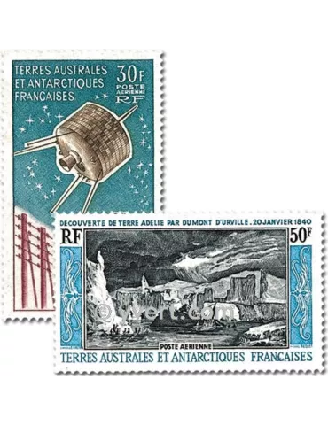 n° PA8/9 -  Timbre TAAF Année complète (1965)