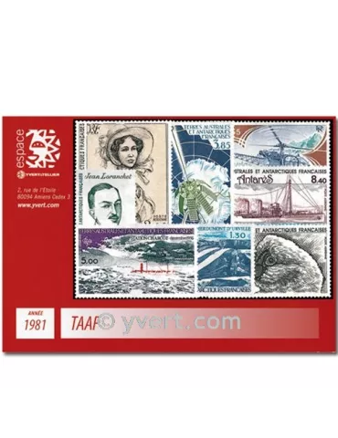 n° 92/94+PA65/70 -  Timbre TAAF Année complète (1981)