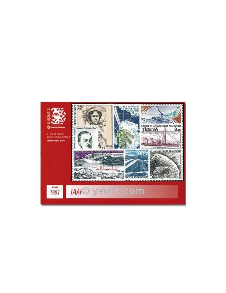 n° 92/94+PA65/70 -  Timbre TAAF Année complète (1981)