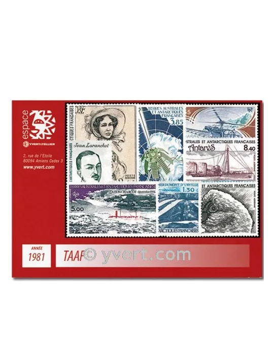 n° 92/94+PA65/70 -  Timbre TAAF Année complète (1981)