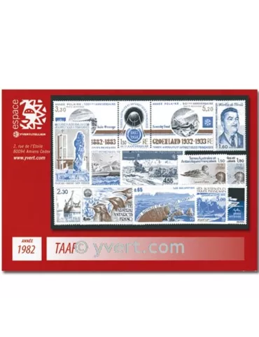 n° 95/100+PA71/78 -  Timbre TAAF Année complète (1982)