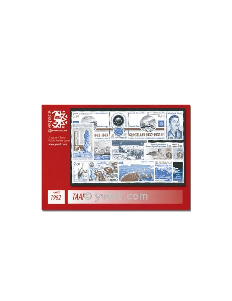 n° 95/100+PA71/78 -  Timbre TAAF Année complète (1982)