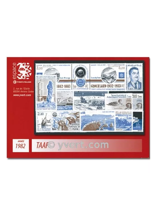 n° 95/100+PA71/78 -  Timbre TAAF Année complète (1982)