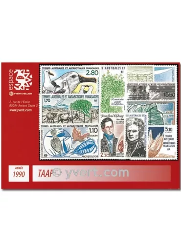 n° 148/154+PA110/14 -  Timbre TAAF Année complète (1990)