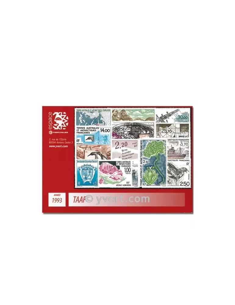 n° 171/183+PA125/28 -  Timbre TAAF Année complète (1993)