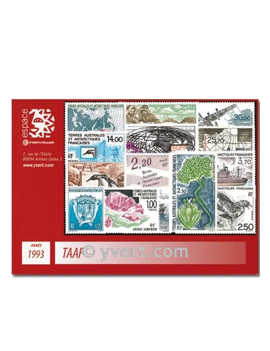 n° 171/183+PA125/28 -  Timbre TAAF Année complète (1993)