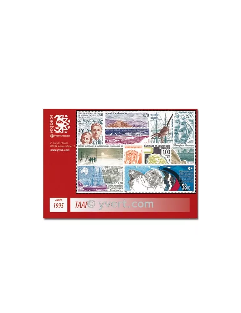 n° 194/202+PA134/36 -  Timbre TAAF Année complète (1995)