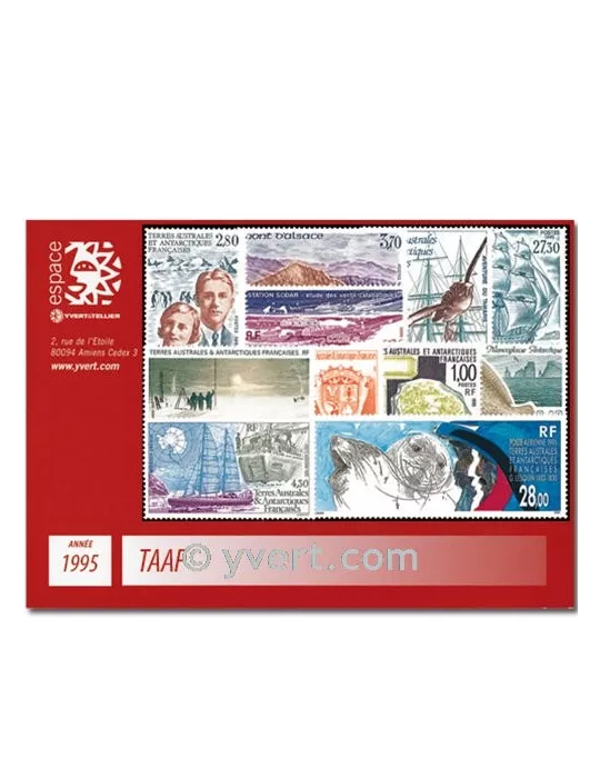 n° 194/202+PA134/36 -  Timbre TAAF Année complète (1995)