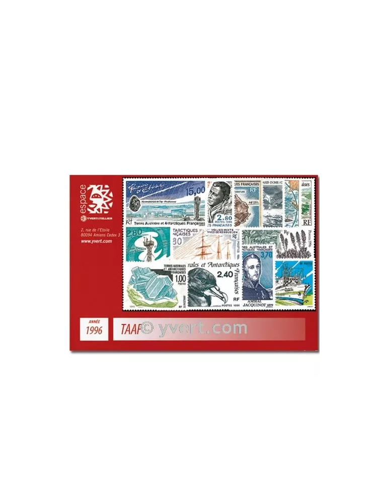 n° 203/212+PA137/40 -  Timbre TAAF Année complète (1996)