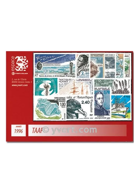 n° 203/212+PA137/40 -  Timbre TAAF Année complète (1996)