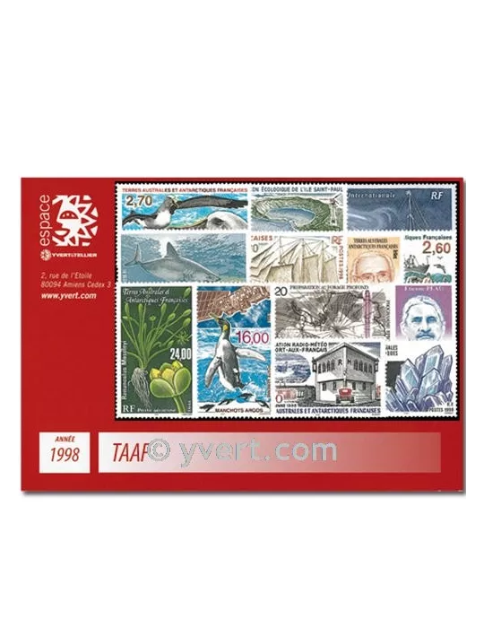 n° 226/234+PA146/50 -  Timbre TAAF Année complète (1998)