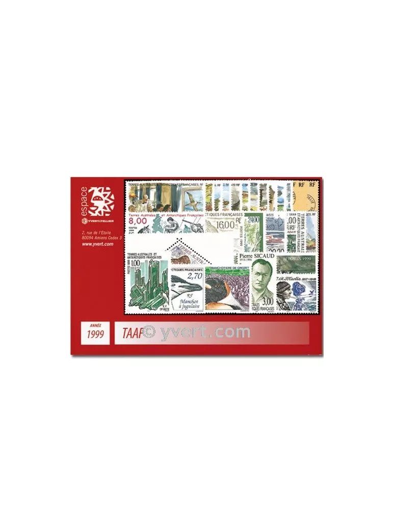 n° 235/263 -  Timbre TAAF Année complète (1999)