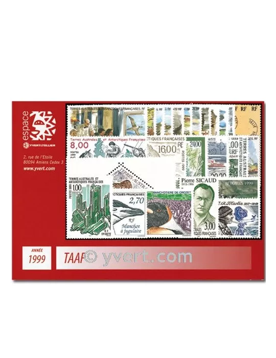 n° 235/263 -  Timbre TAAF Année complète (1999)