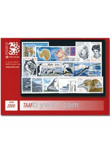 n° 264/286 -  Timbre TAAF Année complète (2000)