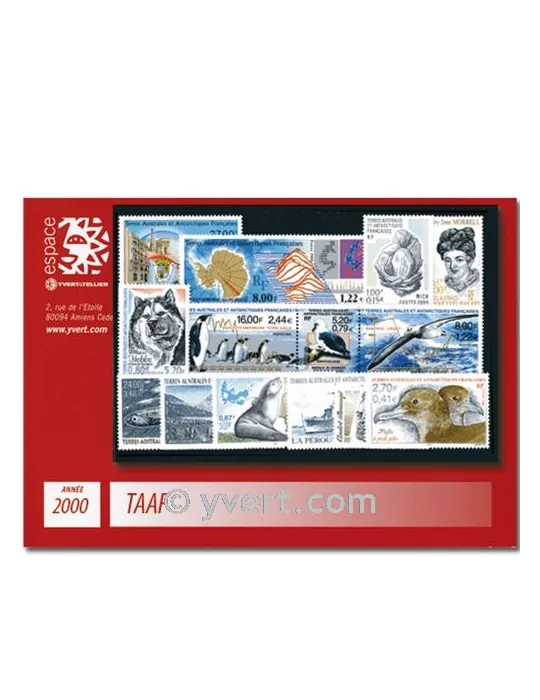 n° 264/286 -  Timbre TAAF Année complète (2000)