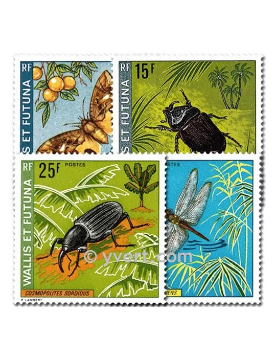 n° 185/188 -  Timbre Wallis et Futuna Poste