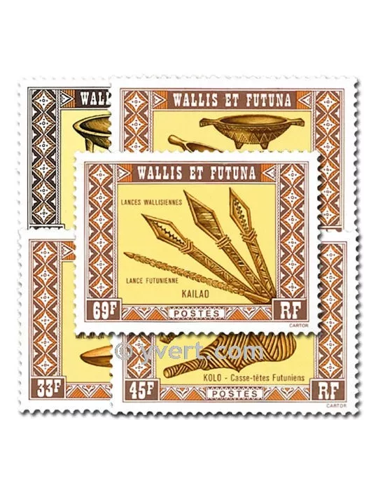 n° 198/202 -  Timbre Wallis et Futuna Poste
