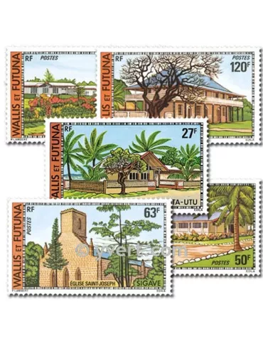 n° 203/207 -  Timbre Wallis et Futuna Poste 2