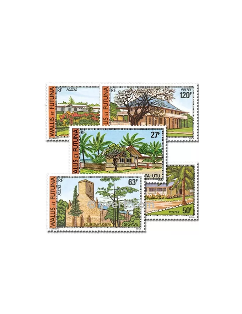 n° 203/207 -  Timbre Wallis et Futuna Poste