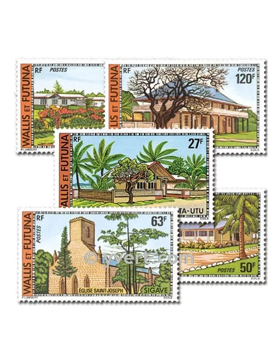 n° 203/207 -  Timbre Wallis et Futuna Poste