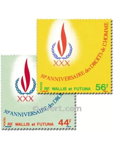 n° 224/225 -  Timbre Wallis et Futuna Poste 2