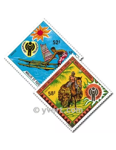 n° 232/233 -  Timbre Wallis et Futuna Poste 2