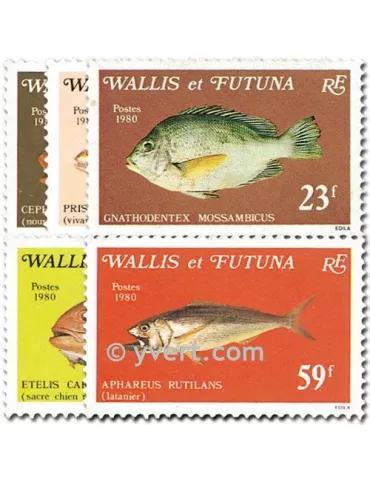 n° 259/263 -  Timbre Wallis et Futuna Poste 2