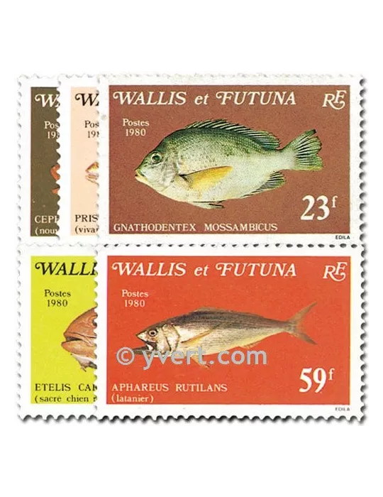 n° 259/263 -  Timbre Wallis et Futuna Poste